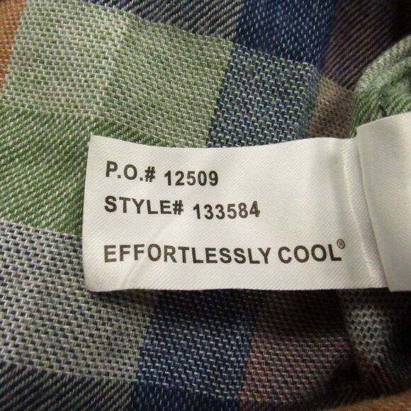 Carbon2Cobalt Shirt Mens Large Check Plaid Unbrushed Flannel Effortlessly Cool - Picture 14 of 14